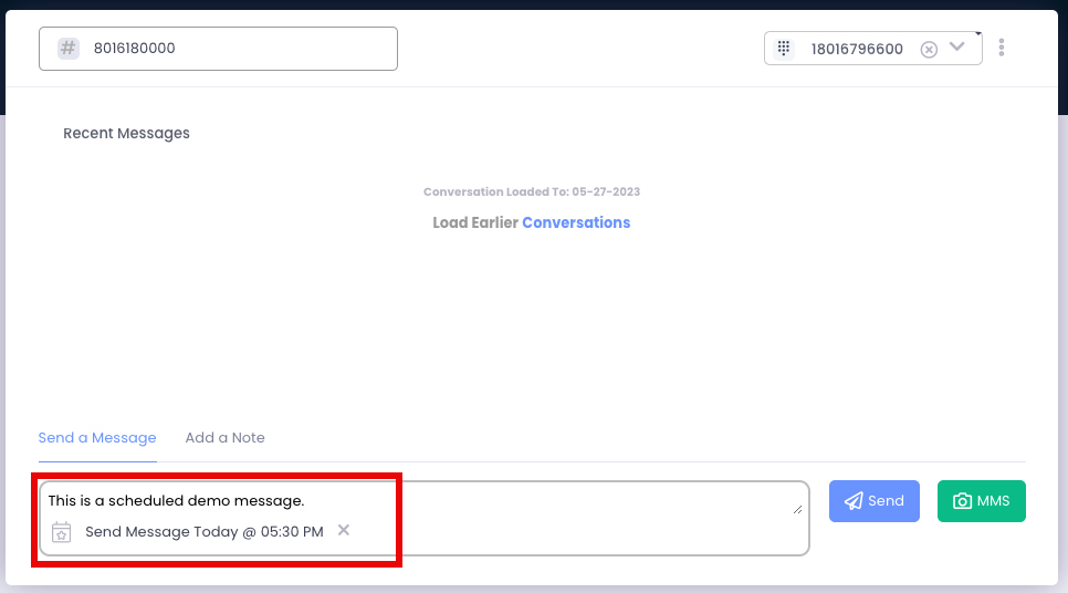 7. Navigate back to Scheduled Campaigns and click the green play button to activate