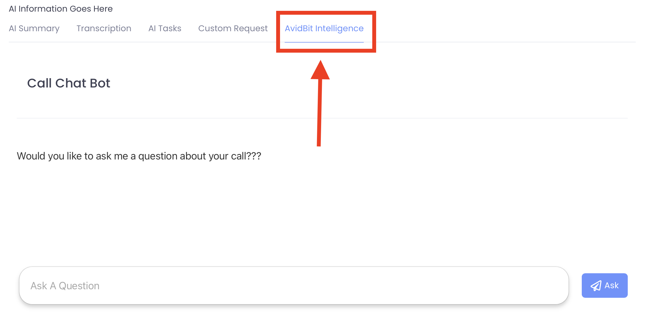 To use the AI Chat Bot on a single call, go into the conversation on Communicator, and click the ‘Wa